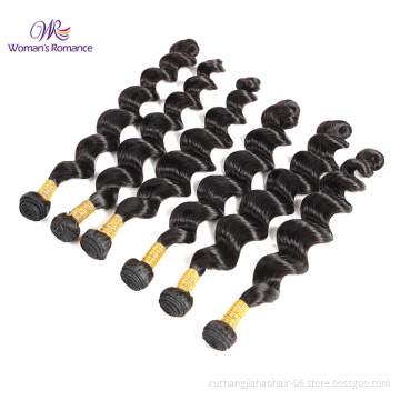 100% Unprocessed Raw Virgin Brazilian Human Hair Bundles Sew In Hair Loose Deep Wave Hair Bundles